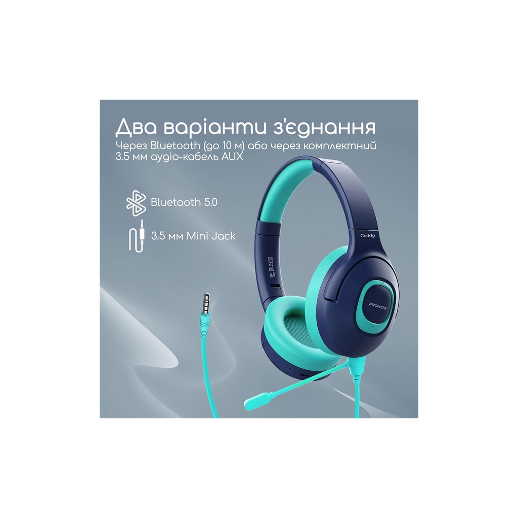 Навушники Promate Coddy Aqua (coddy.aqua) - зображення 7