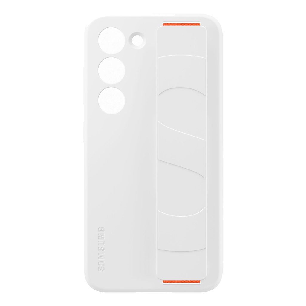 Чохол до мобільного телефона Samsung Galaxy S23 Plus Silicone Grip Case White (EF-GS916TWEGRU) - зображення 1