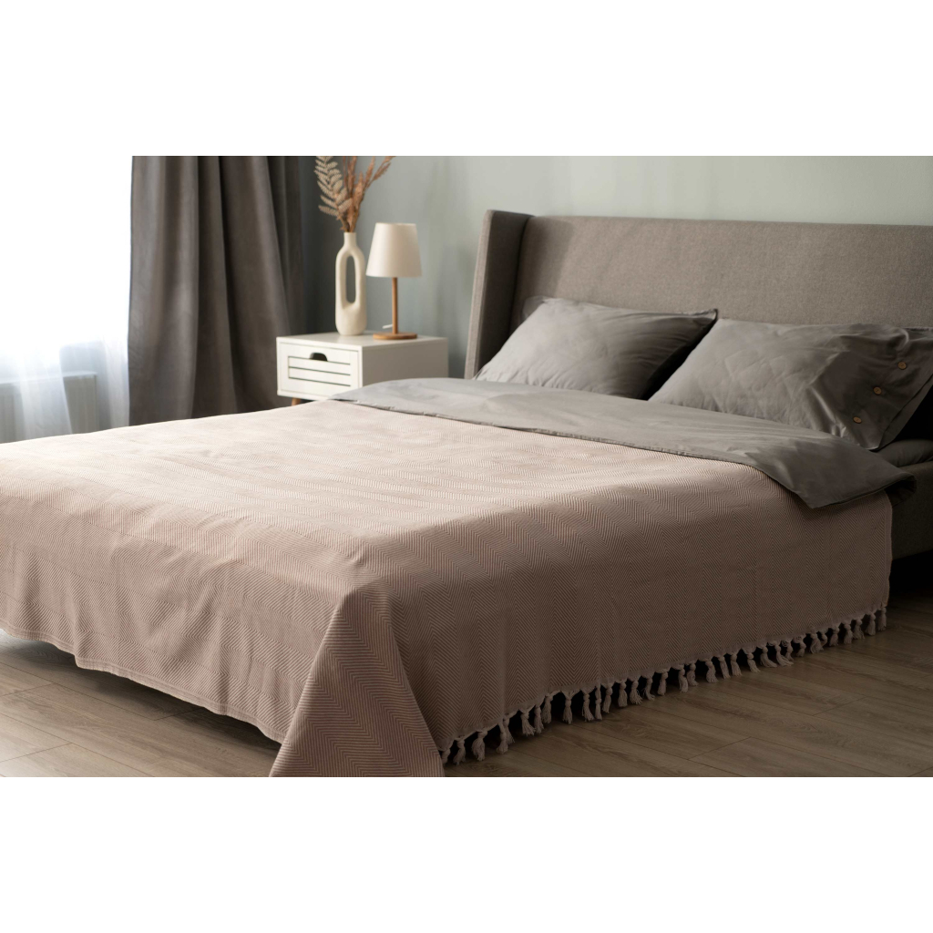 Плед Ardesto Summer 100% бавовна, бежевий 210х230 см (ART0922SE) - зображення 2