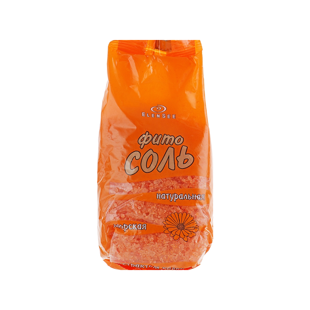 Сіль для ванн ElenSee Натуральна морська з екстрактом Календули 700 г (4820098540679) - зображення 1
