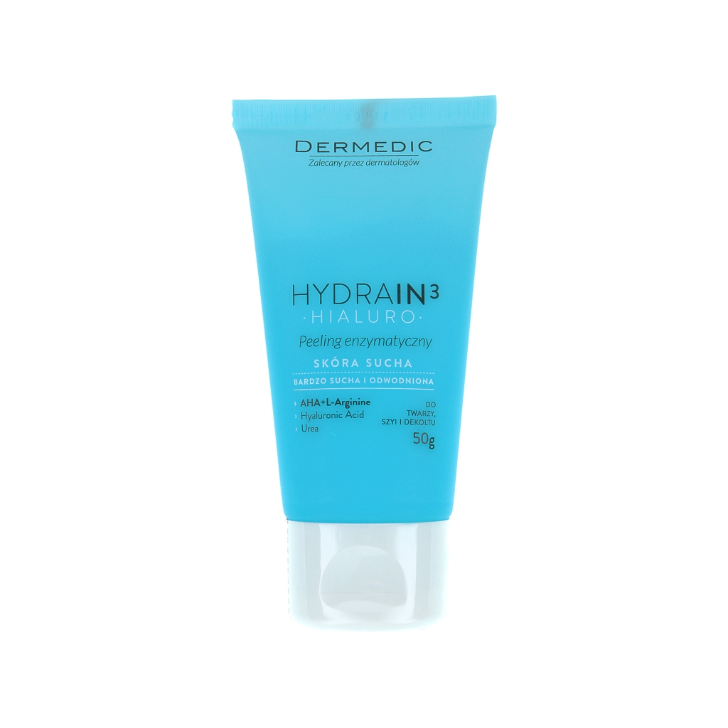 Пілінг для обличчя Dermedic Hydrain 3 Hialuro Ензимний Для м'якого очищення чутливої та сухої шкіри 50 мл (5906739783137) - зображення 1