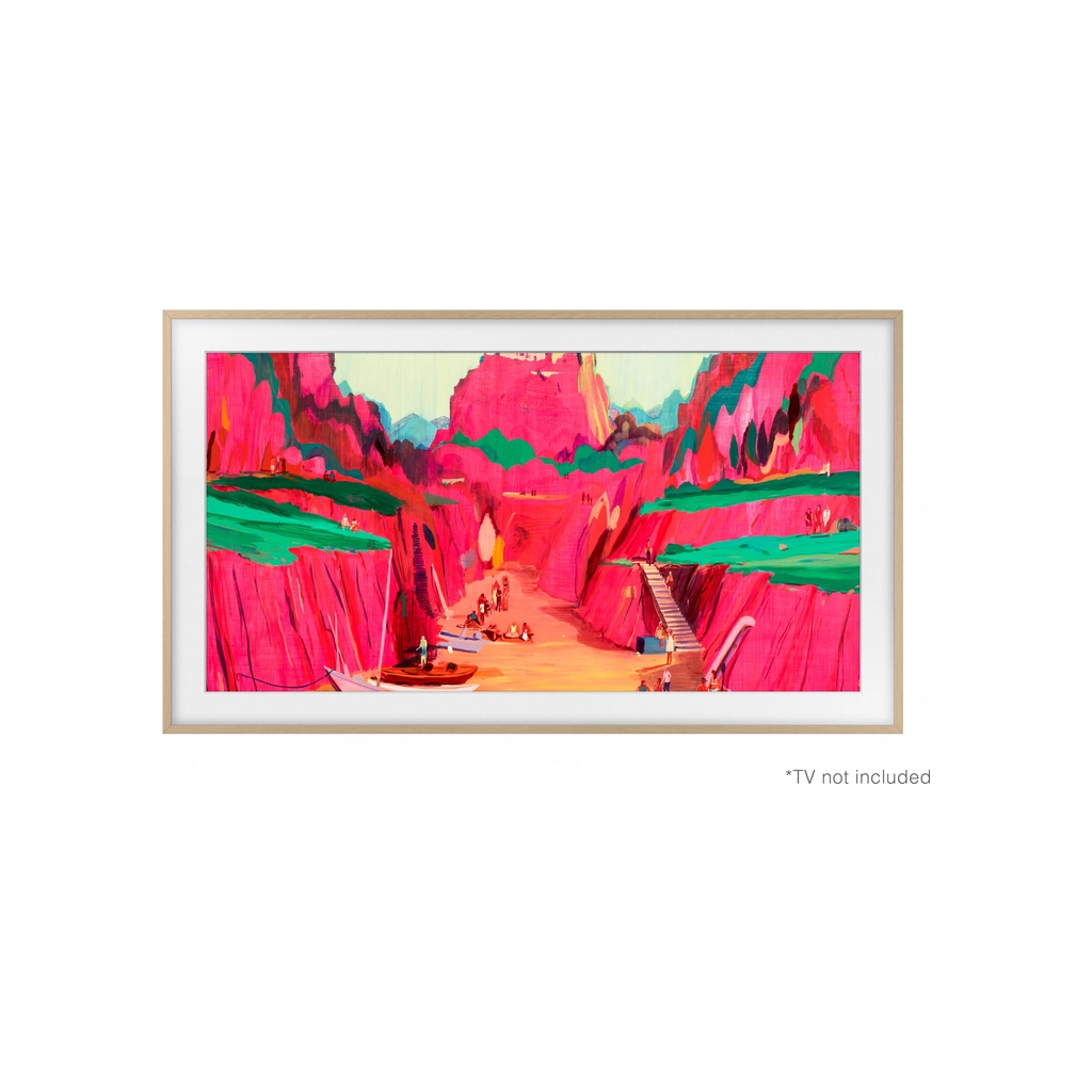 Змінна рамка для ТБ Samsung The Frame VG-SCFF65TKBRU Teak (Тика) (VG-SCFF65TKBRU) - зображення 2