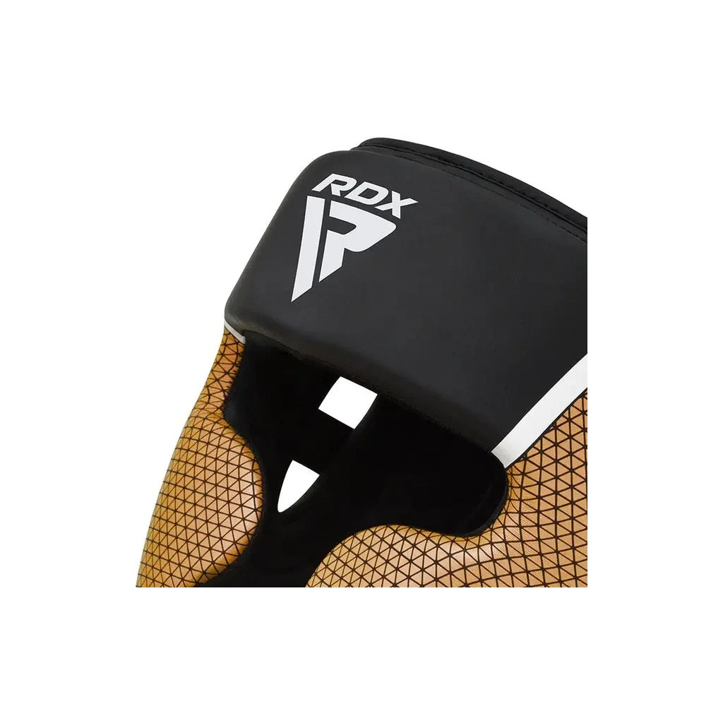 Боксерський шолом RDX Aura Plus T-17 Black Golden S (HGR-T17BGL-S+) - зображення 4