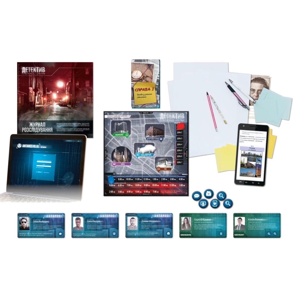 Настільна гра Geekach Games Детектив. Сучасне розслідування (Detective: A Modern Crime Board Game) (GKCH174dt) - зображення 2