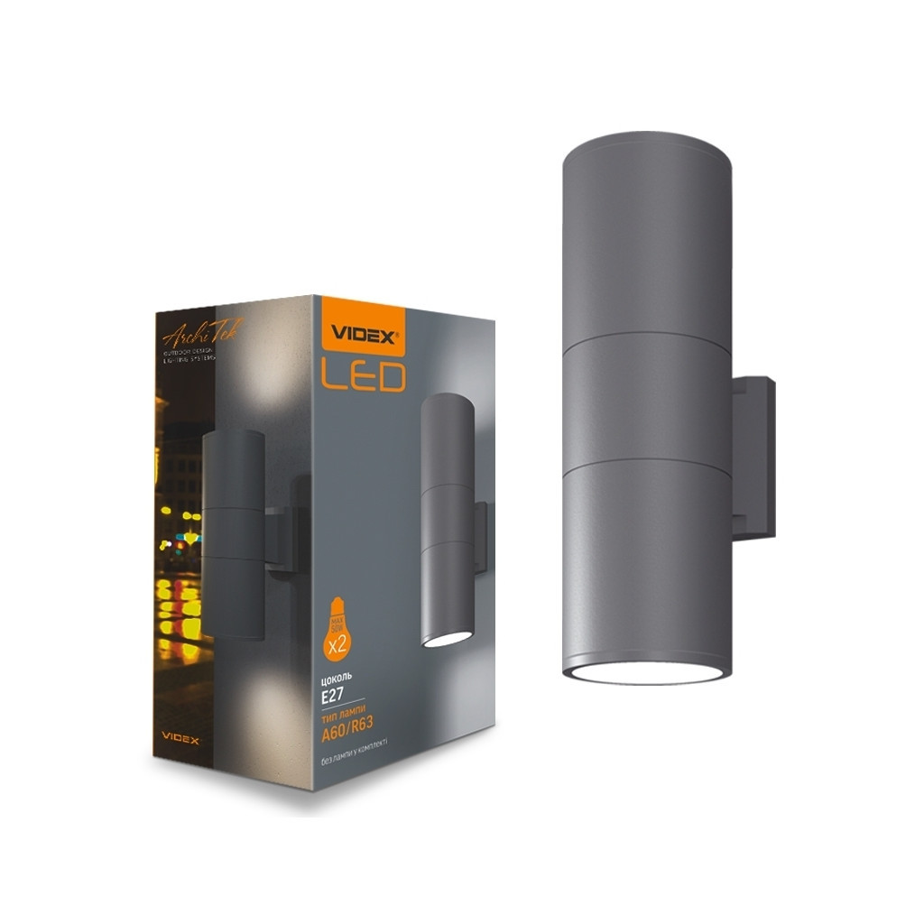 Світильник Videx LED AR082G IP54 E27x2 (VL-AR082G) - зображення 3