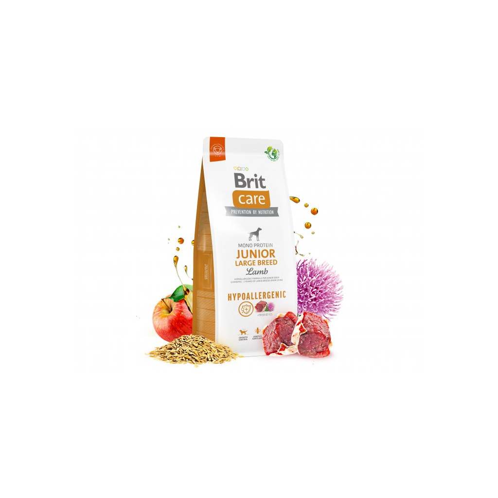 Сухий корм для собак Brit Care Dog Hypoallergenic Junior Large Breed з ягням 12 кг (8595602559046) - зображення 2