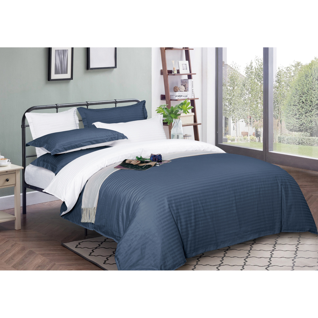 Підковдра MirSon Satin Stripe 30-0020 + 30-0001 Naskirin 143х210 см (2200005265611) - зображення 1