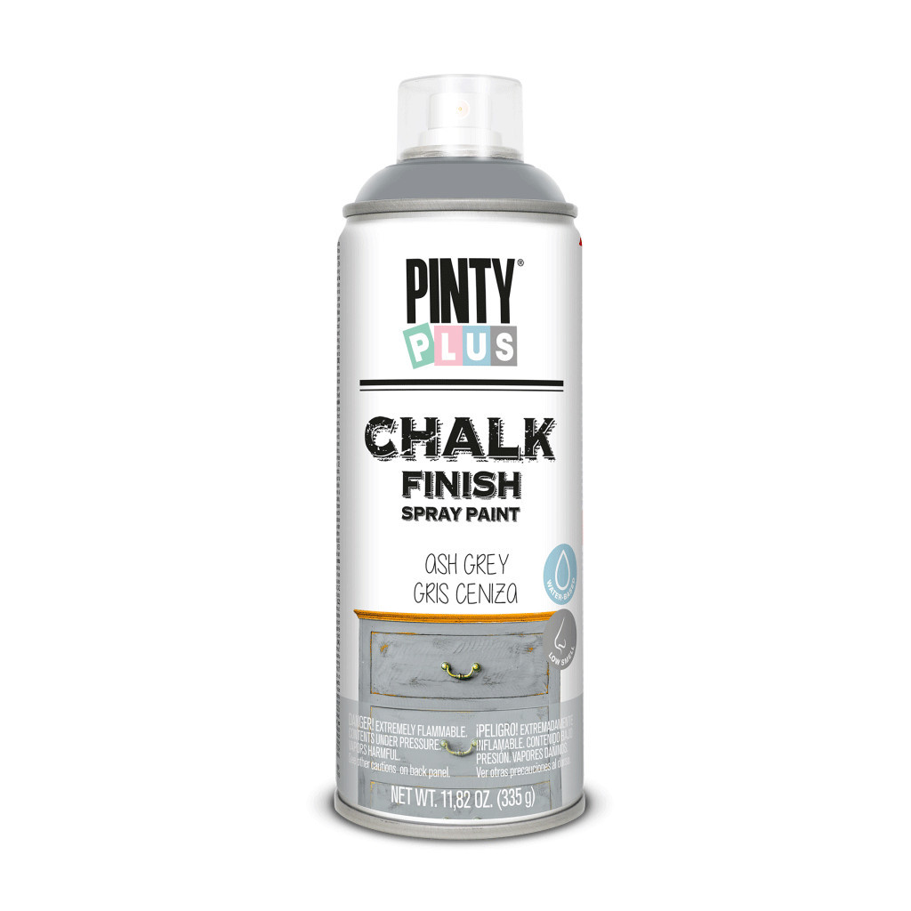 Фарба-аерозоль Pintyplus на водній основі Chalk-finish, Сірий, 400 мл (8429576231809) - зображення 1
