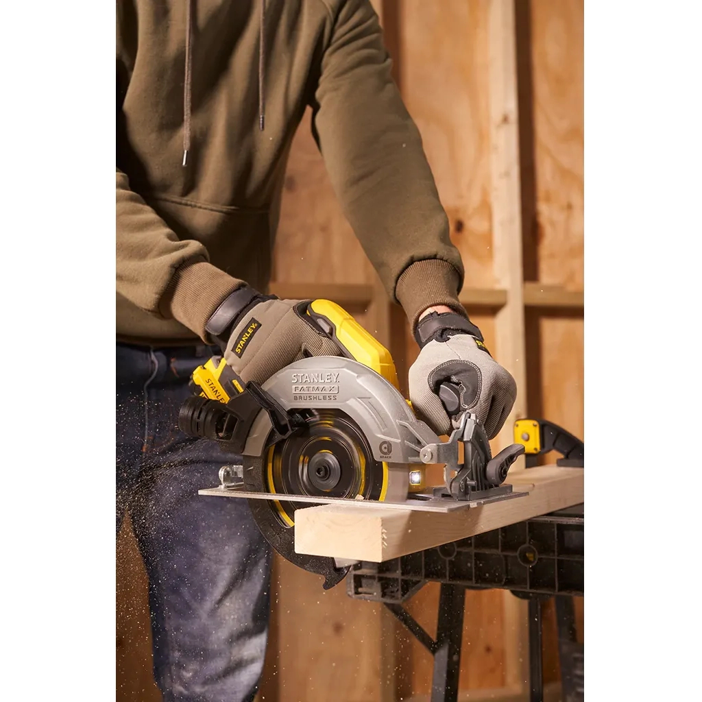 Дискова пила Stanley FatMax,18В(V20)Li-Ion,2x4Ah, 5000 об/хв, кейс, 10,71 кг (SFMCS550M2K) - изображение 5