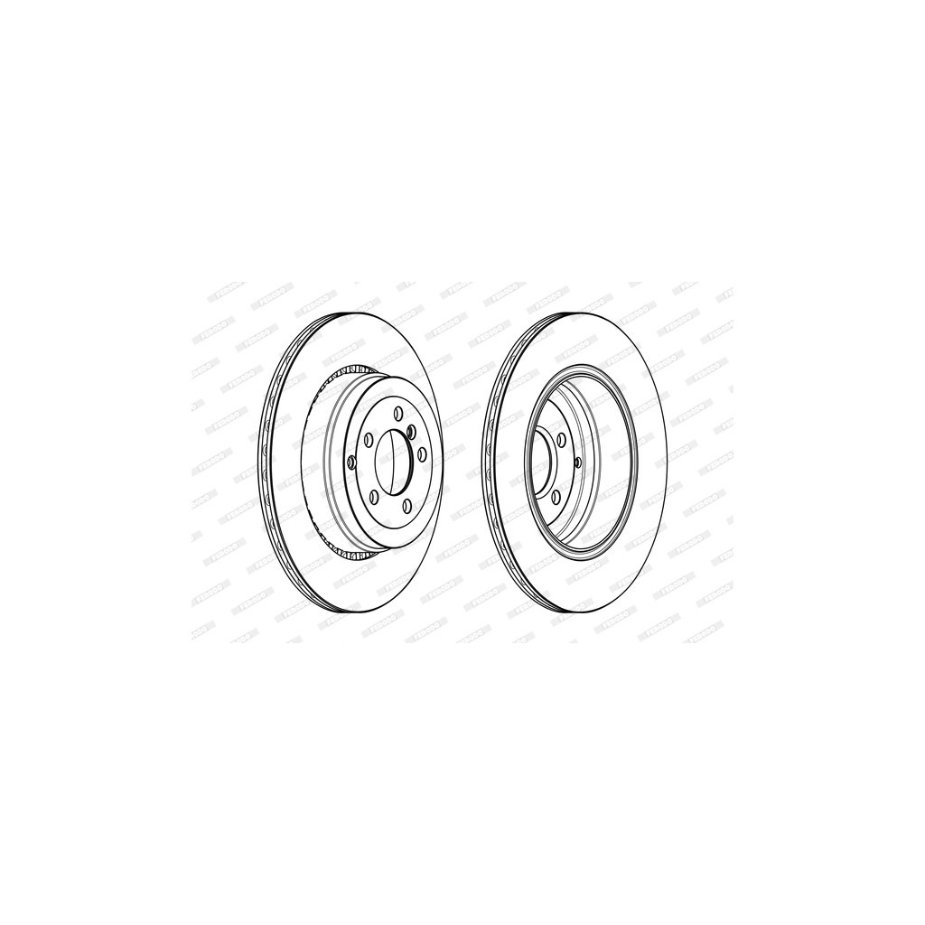 Гальмівний диск FERODO DDF2085C-1 - зображення 1