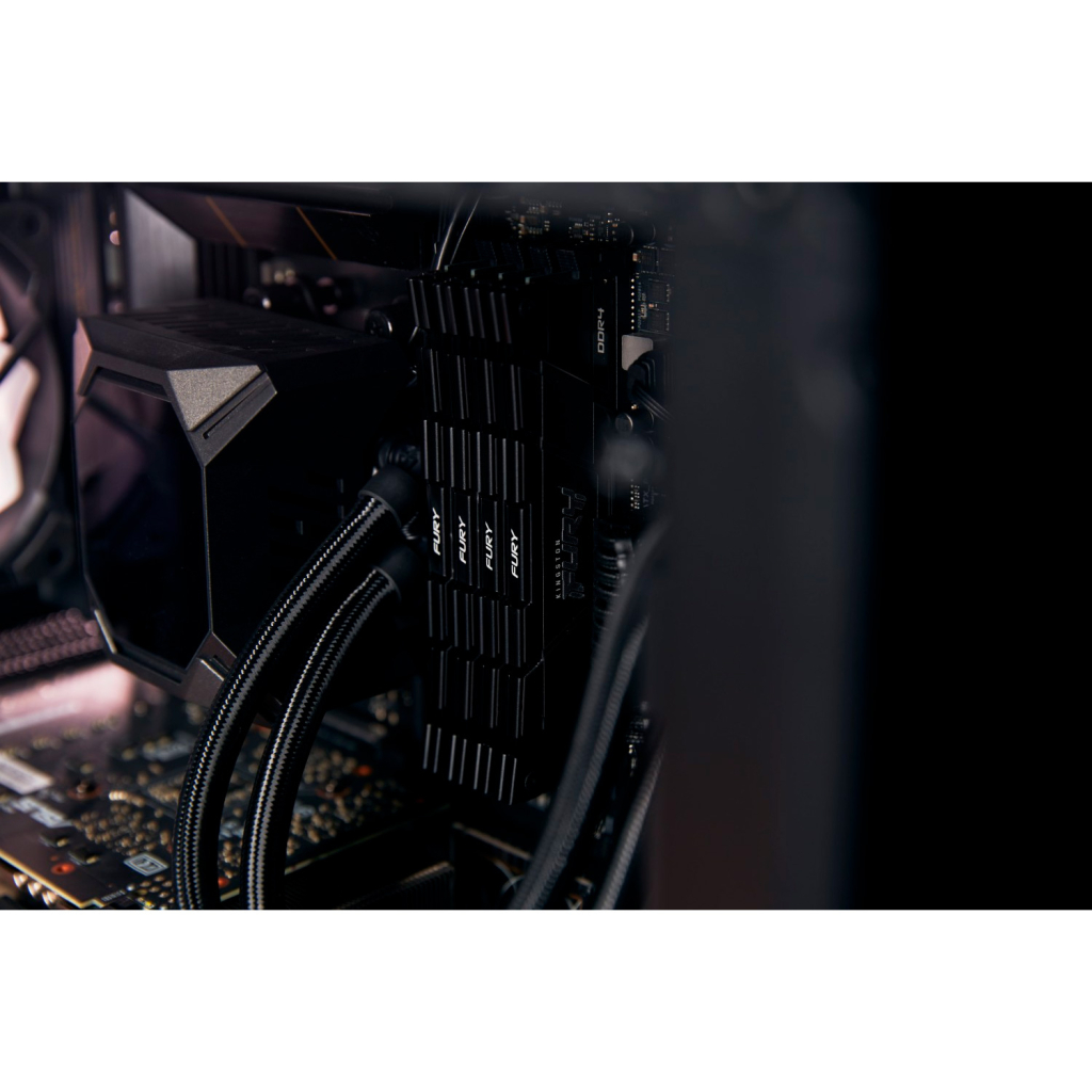 Модуль пам'яті для комп'ютера DDR4 16GB (2x8GB) 4800 MHz Renegade Black Kingston Fury (ex.HyperX) (KF448C19RB2K2/16) - зображення 7