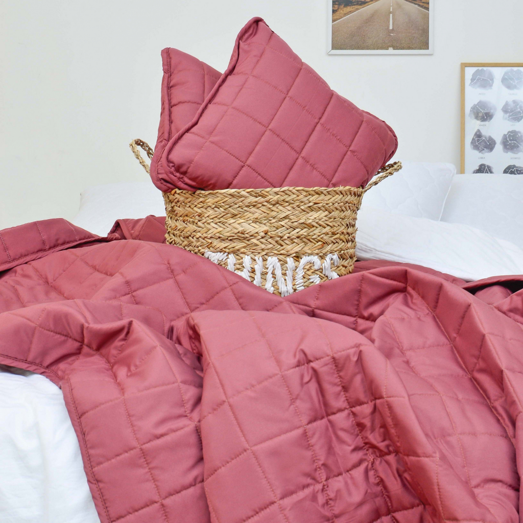 Покривало Viluta Дует Бардо євро 210х220 (дует_Бордо_210*220) - изображение 4