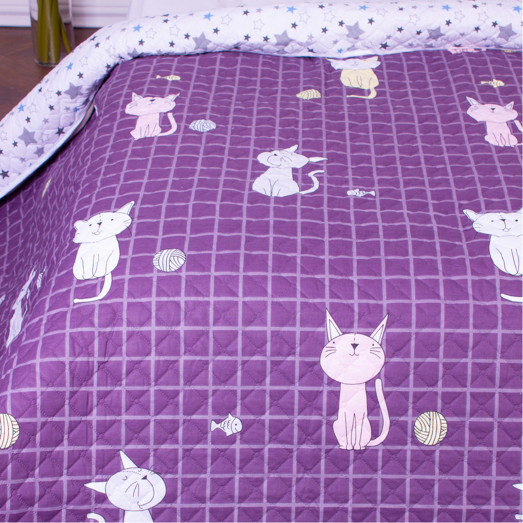 Покривало MirSon набір Color Fun Line №7021 Whales in the sea 220х240 + 2 наволочки 50х70 (2200005375471) - зображення 9