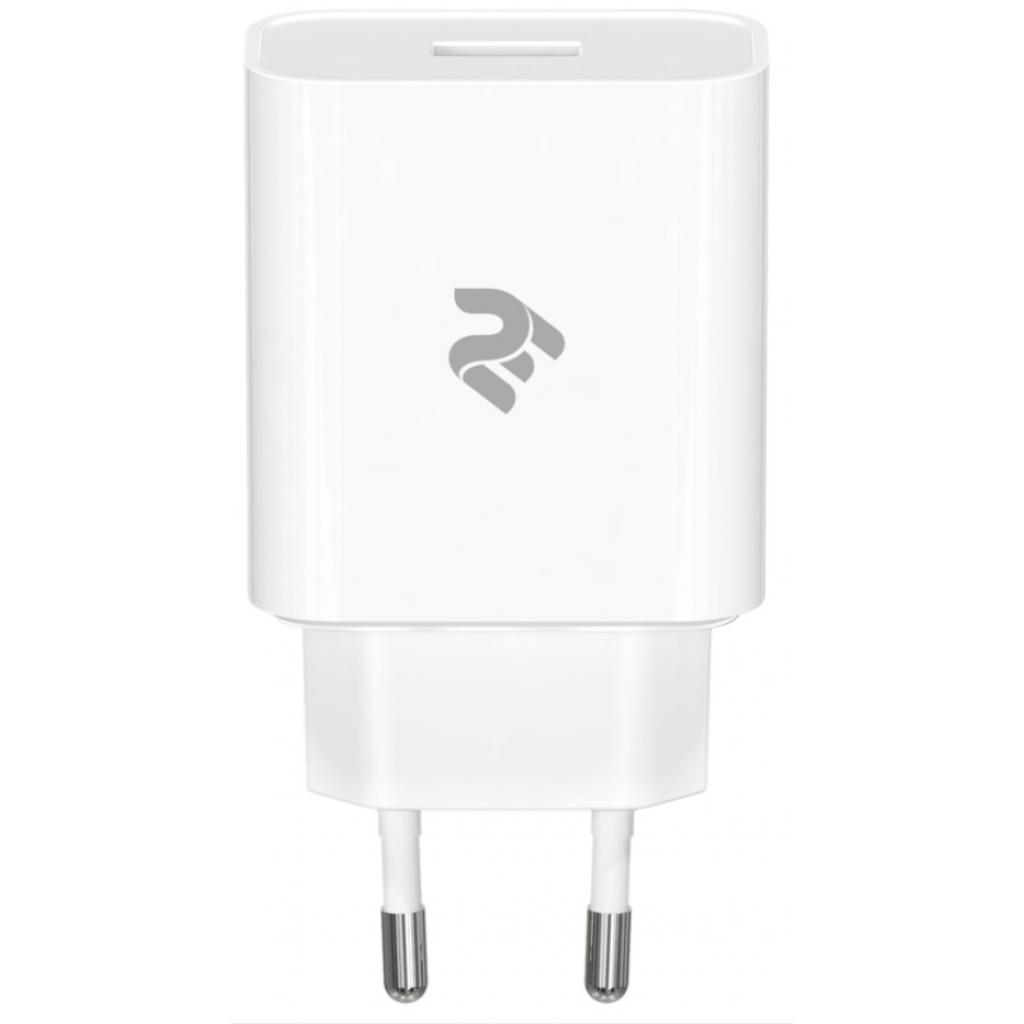 Зарядний пристрій 2E USB Wall Charger QC3.0 DC5V/3A, Max 18W, white (2E-WC1USB18W-W) - зображення 2