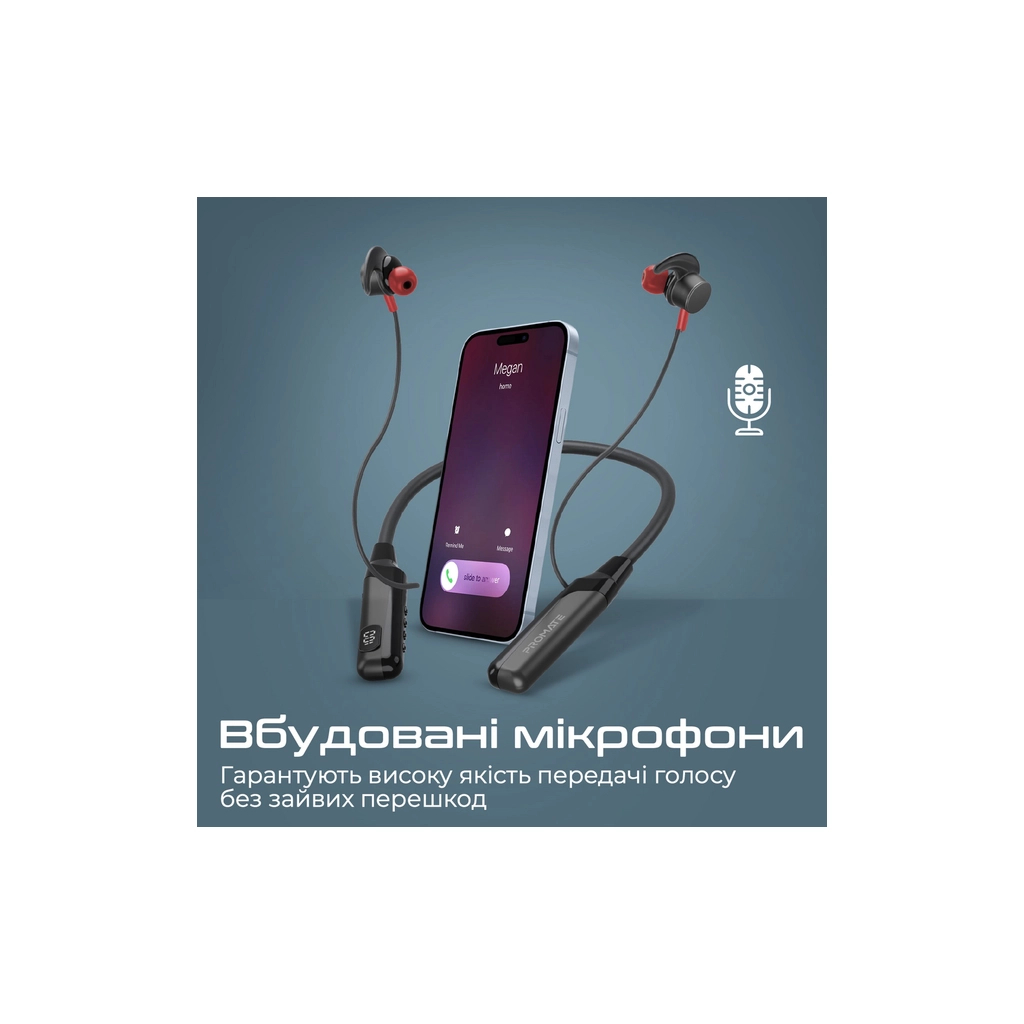 Навушники Promate Blend Black (blend.black) - зображення 8