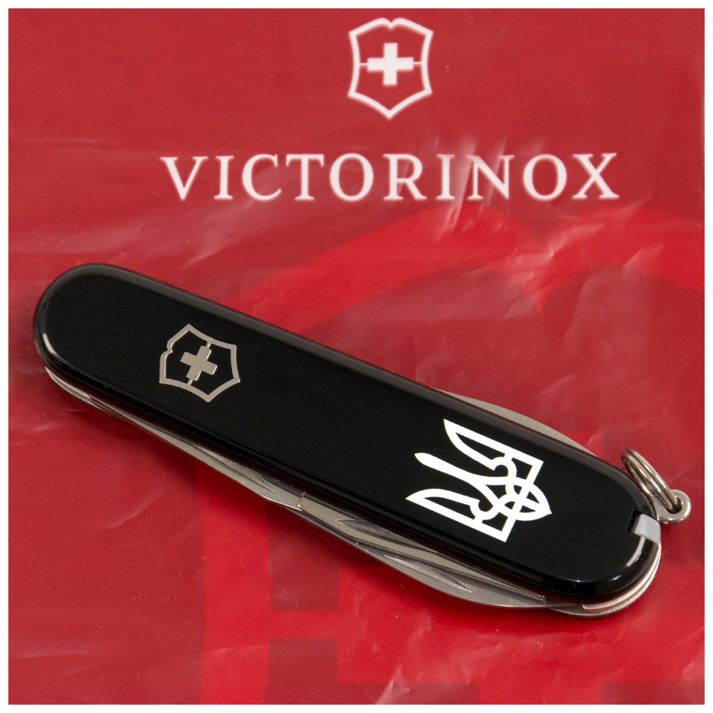 Ніж Victorinox Spartan Ukraine Black "Тризуб" (1.3603.3_T0010u) - зображення 2