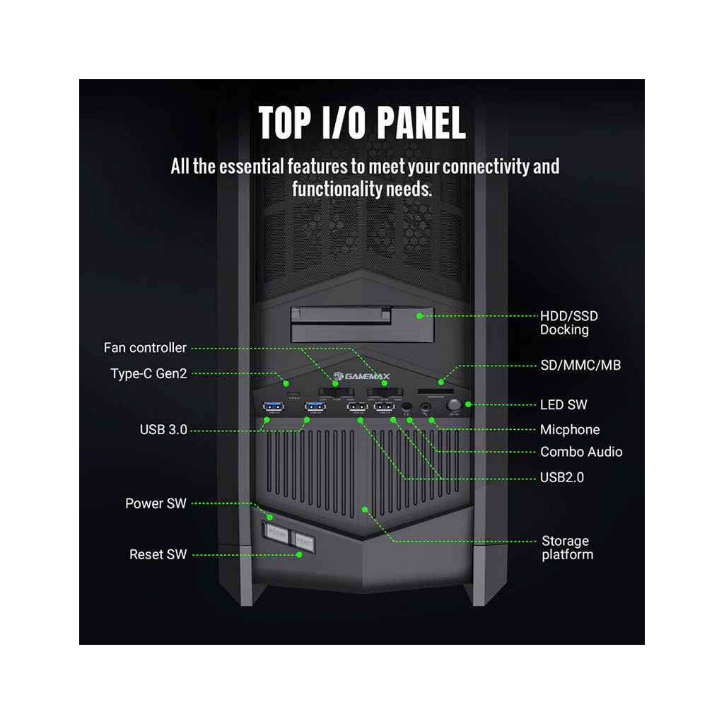 Корпус Gamemax Dragon Knight 2 - зображення 11