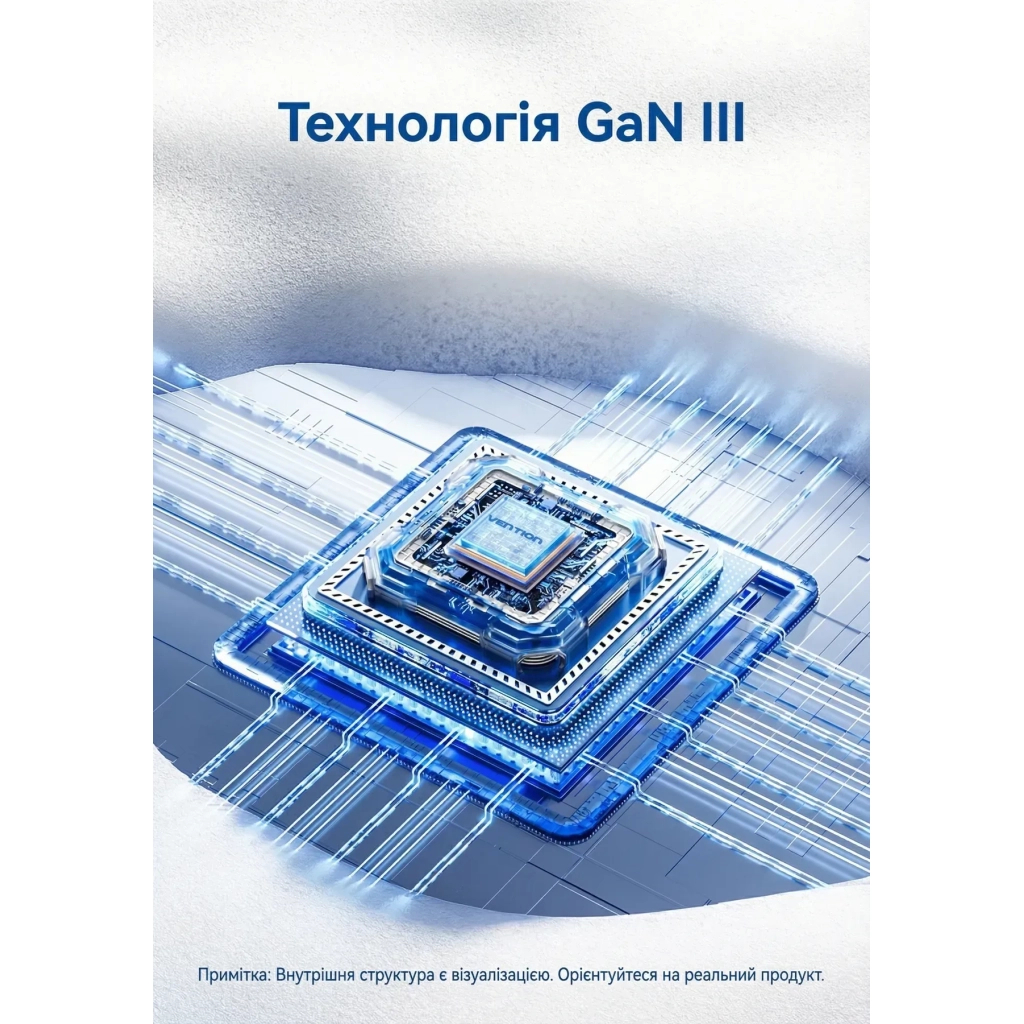 Зарядний пристрій VENTION 1xUSB-C PD30W + 1xUSB QC3.0 30W GaN white (FEQW0-EU) - зображення 4