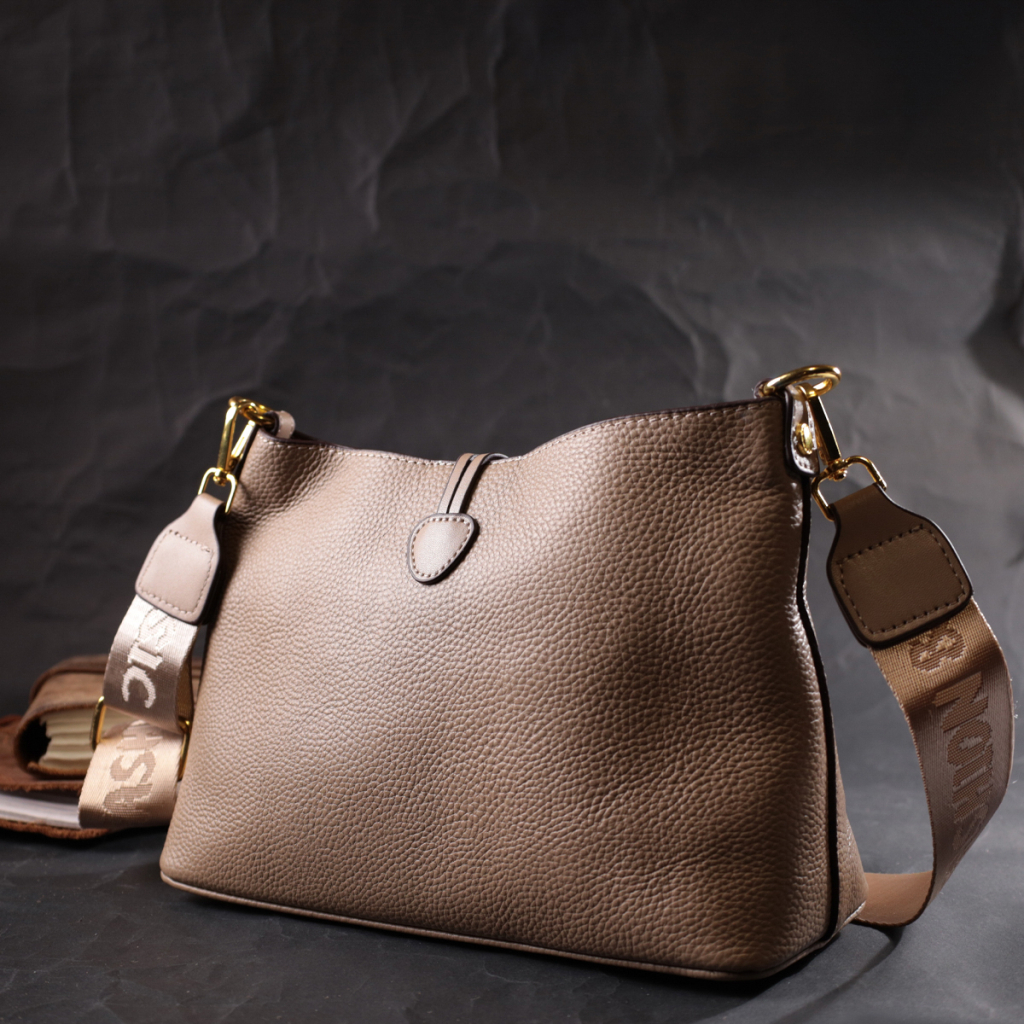 Сумка Vintage З натуральної шкіри Бежева (22320) - зображення 9