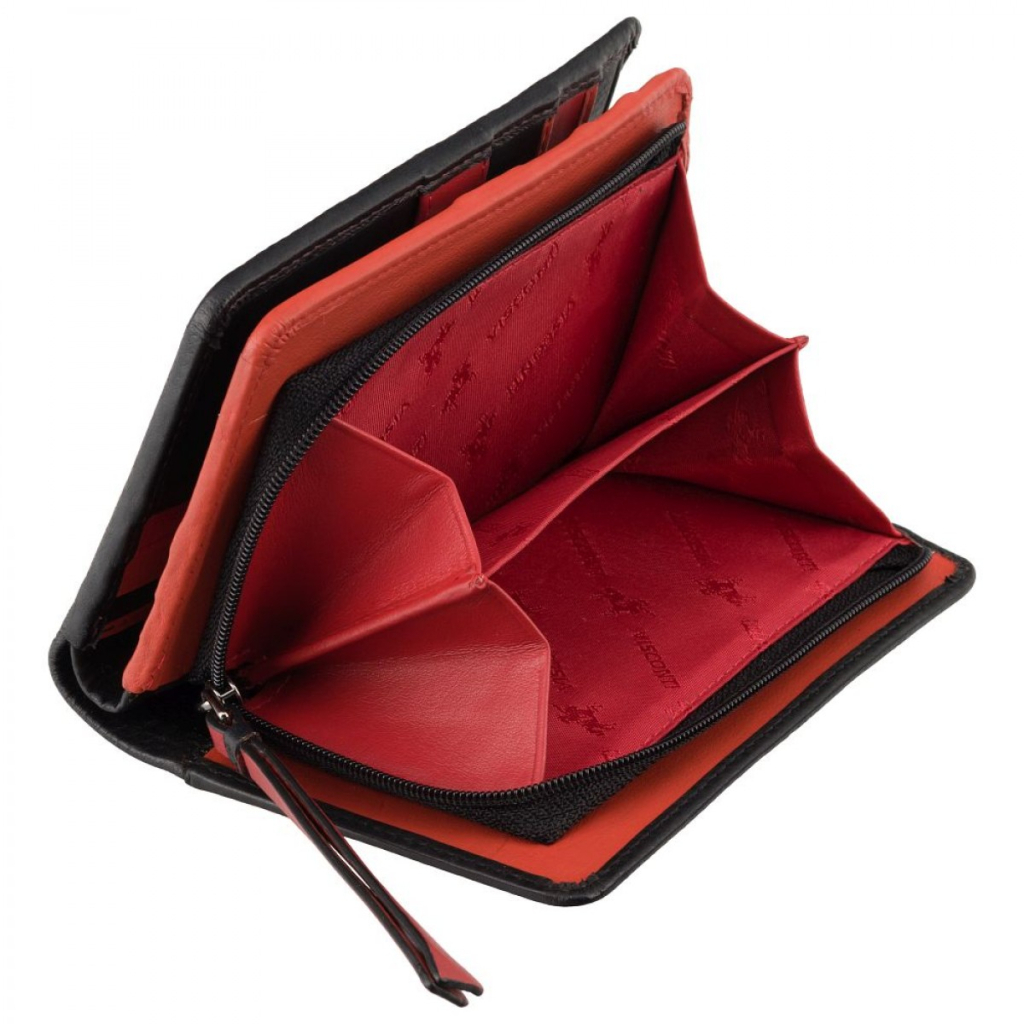 Гаманець Visconti BR75 Cecile Black/Cherry (BR75 BLK/CHERRY) - зображення 6