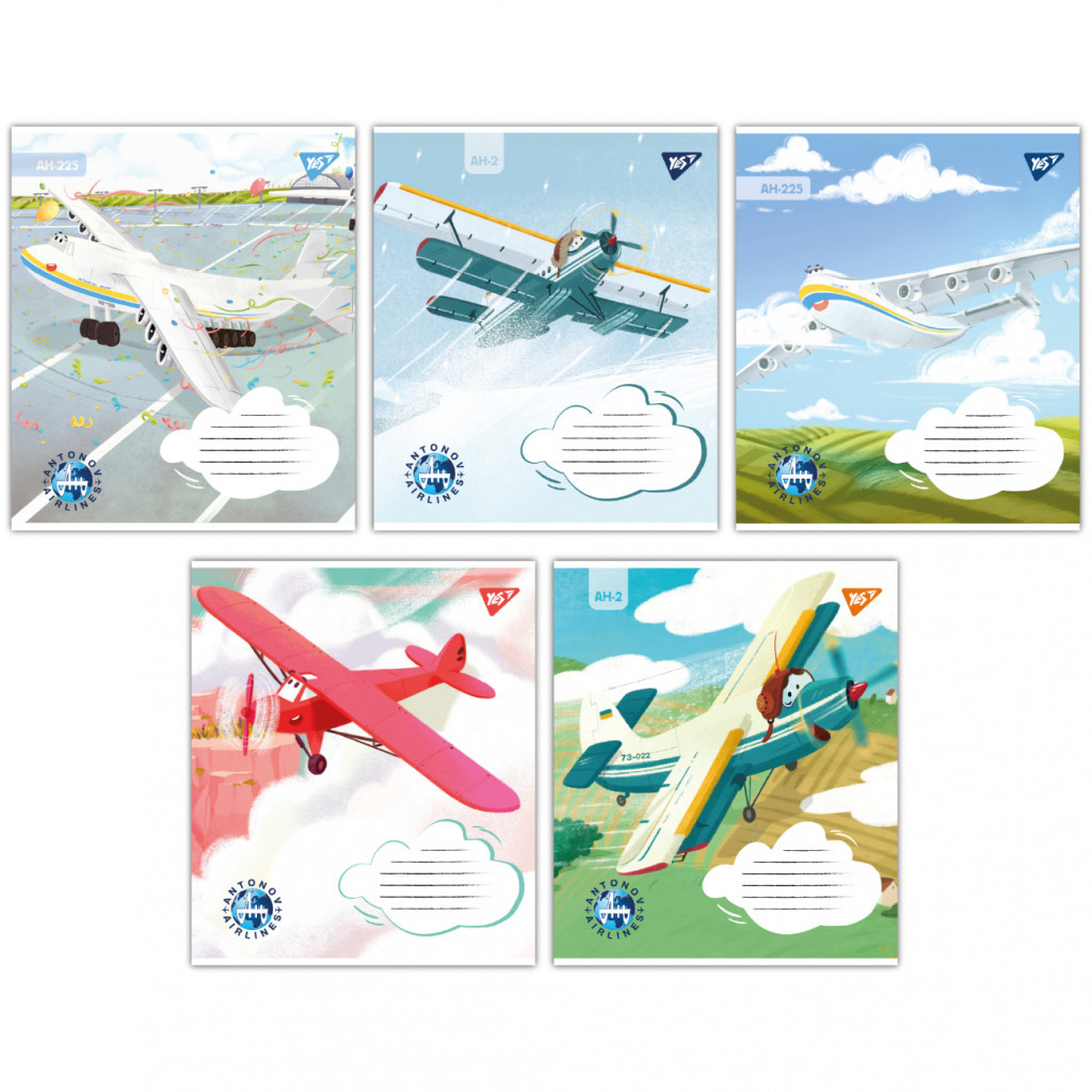 Зошит Yes Антонов 12 аркушів лінія (767429) - зображення 1