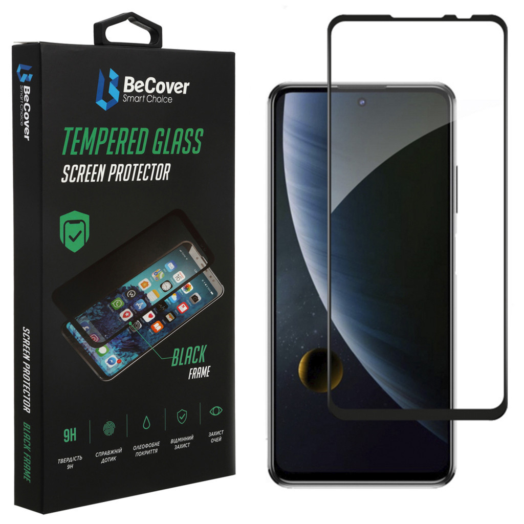 Скло захисне BeCover ZTE Blade V30 Black (706914) - зображення 1