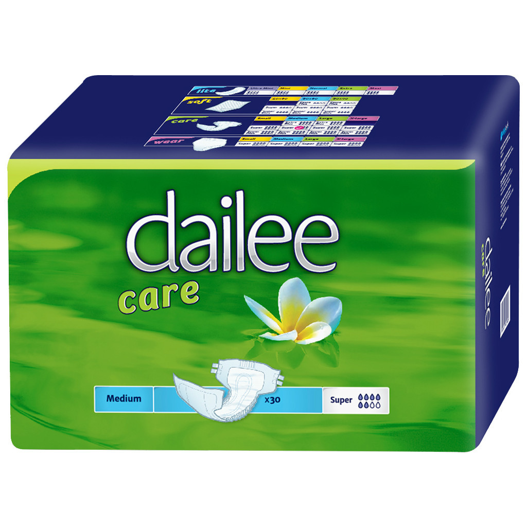 Підгузки для дорослих Dailee Super Medium 30 шт (8595611621826) - зображення 1