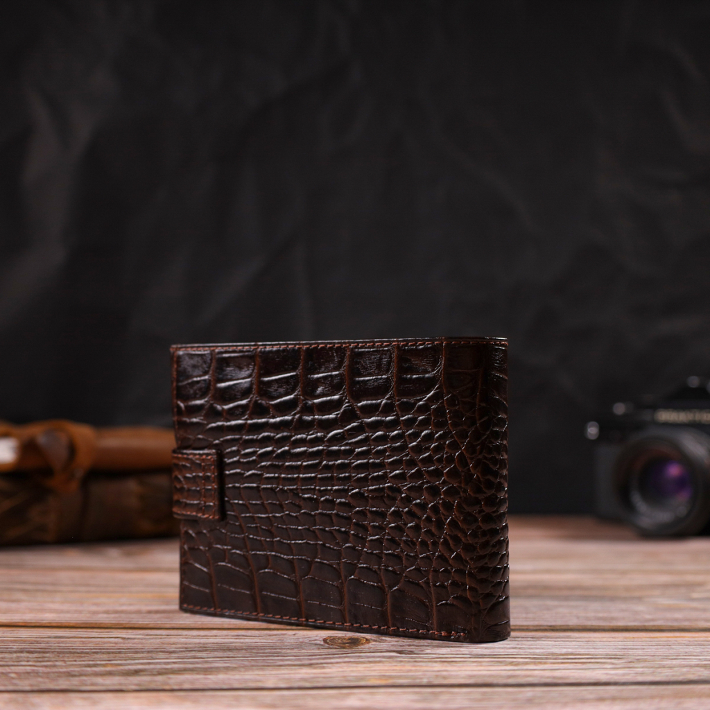 Гаманець Canpellini З натуральної шкіри Коричневий (21885) - зображення 9