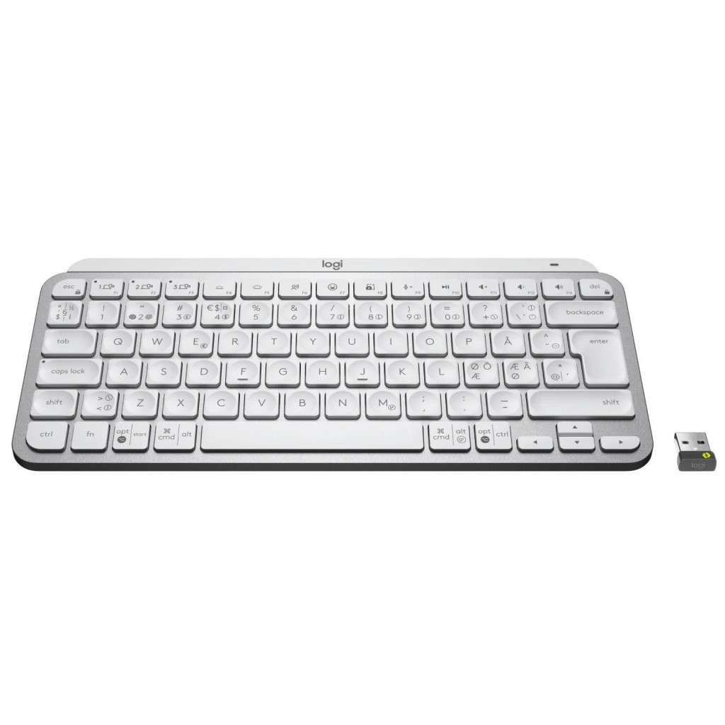 Клавіатура Logitech MX Keys Mini For Business Wireless Illuminated UA Pale Grey (920-010609) - зображення 2