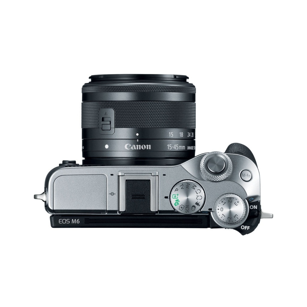 Цифровий фотоапарат Canon EOS M6 Kit 15-45 IS STM Silver (1725C045) - зображення 4