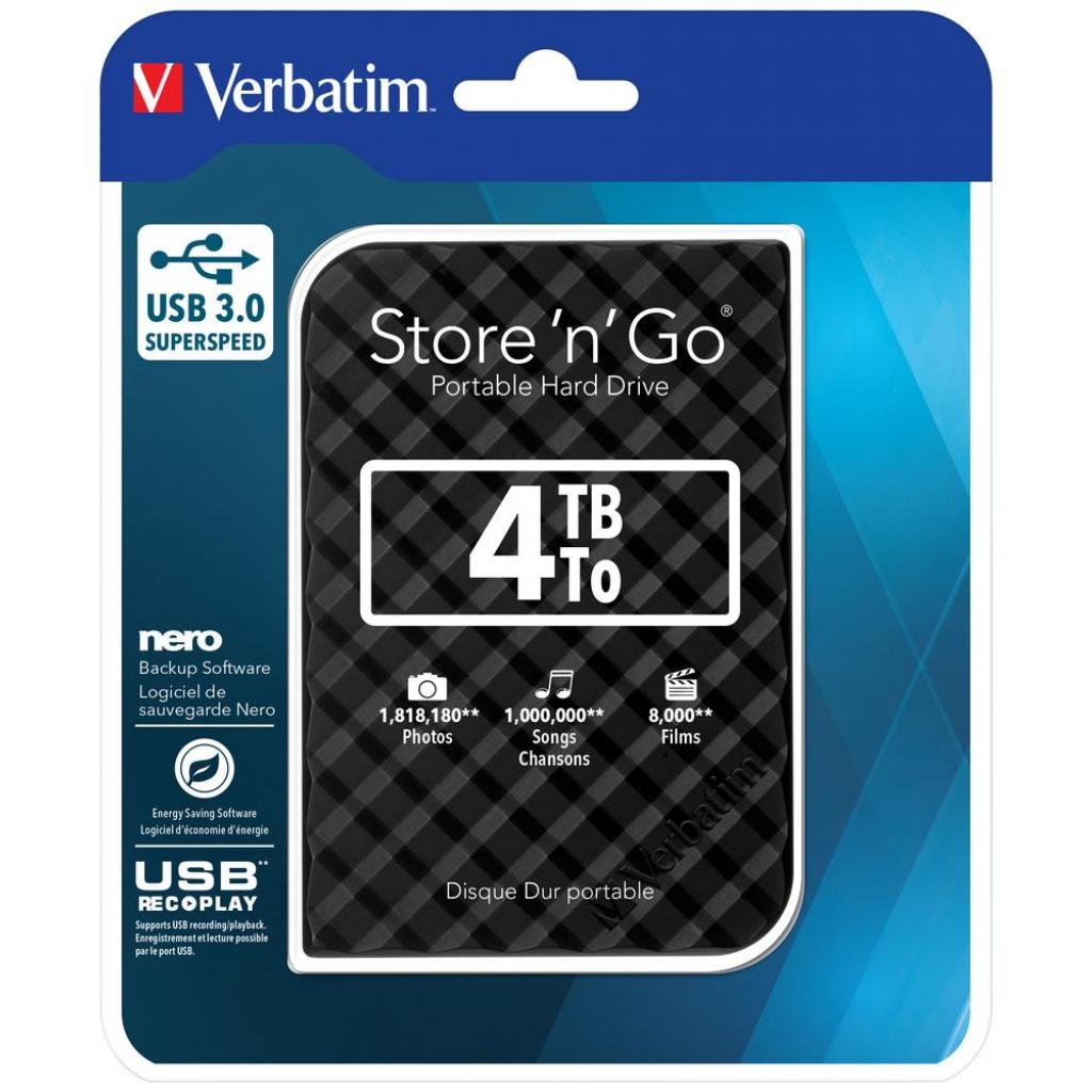 Зовнішній жорсткий диск 2.5" 4TB Verbatim (53223) - зображення 4