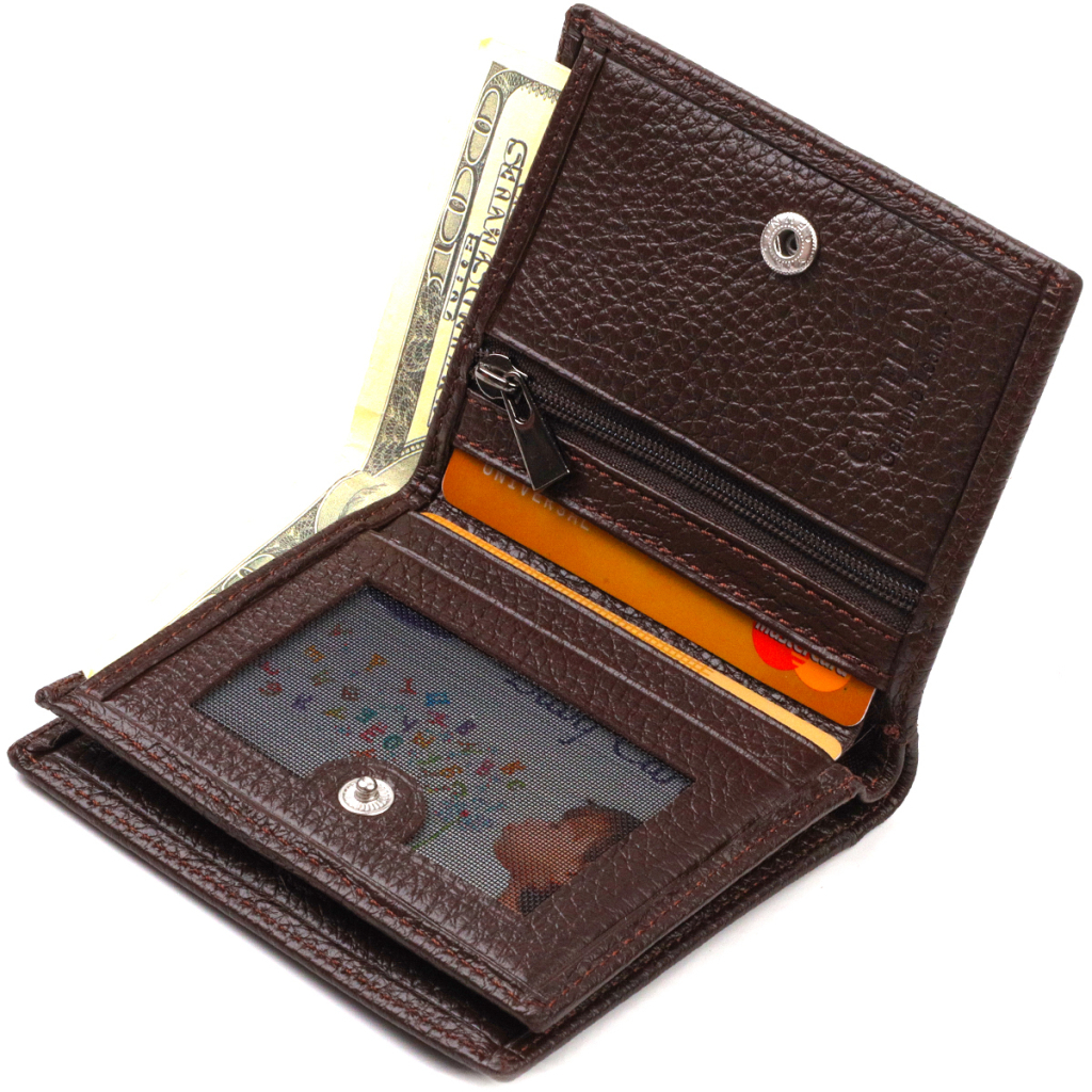 Портмоне Canpellini З натуральної шкіри Коричневе (21740) - зображення 6