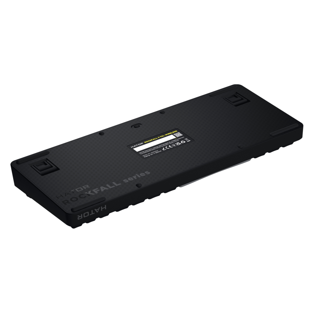 Клавіатура Hator Rockfall 3 Mecha TKL QMK/VIA Orange Wireless Black (HTK850UA) - зображення 5