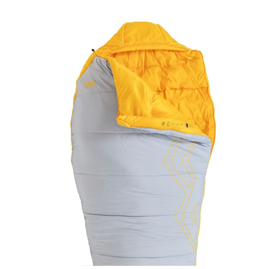 Спальний мішок Turbat Nox пуховий 400 grey/cheddar orange 185 см (012.005.0394) - зображення 2