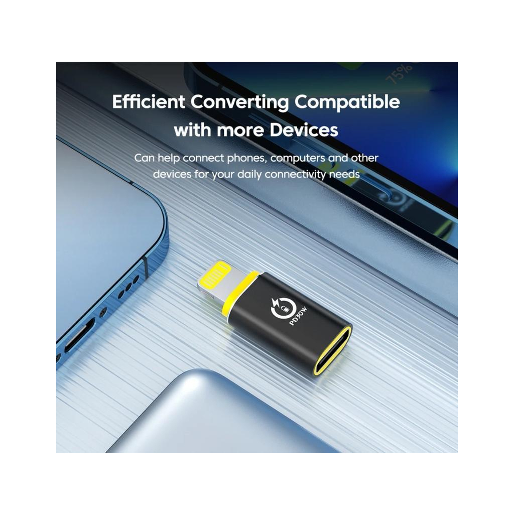 Перехідник USB-C F to Lightning M 30W black XoKo (AC-033) - изображение 5