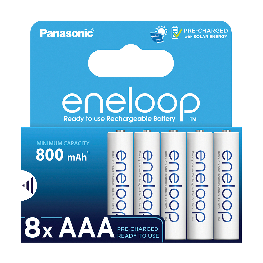 Акумулятор Panasonic AAA Eneloop 800mAh NI-MH * 8 (BK-4MCDE/8HH) - зображення 1