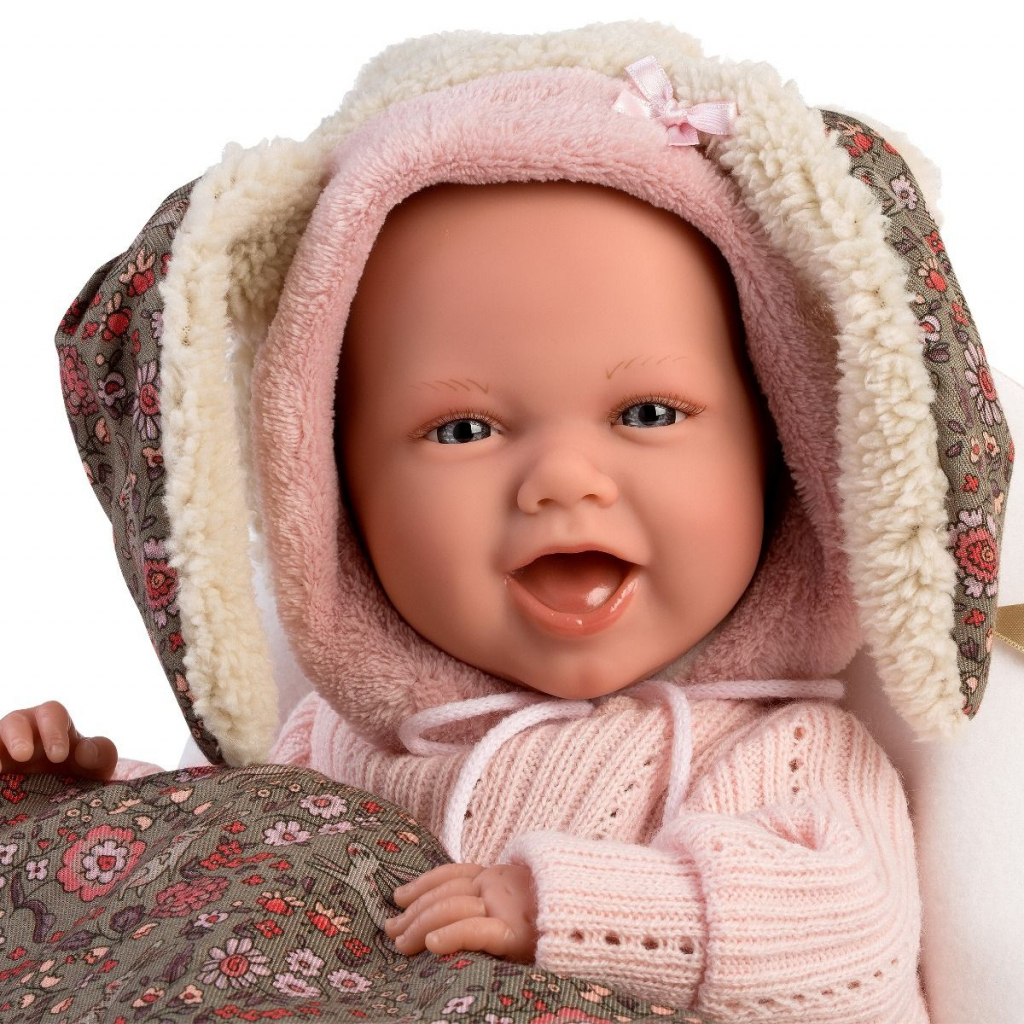 Пупс Llorens Mimi sonrisas saquito carro, 42 см (74010) - зображення 3