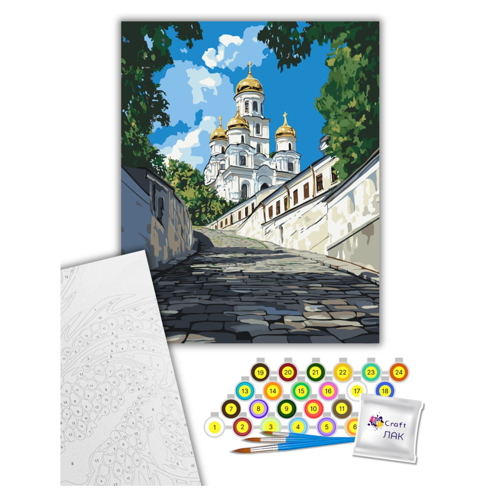 Картина по номерам ArtCraft Андріївська церква 40х50 см (11071-AC) - зображення 2