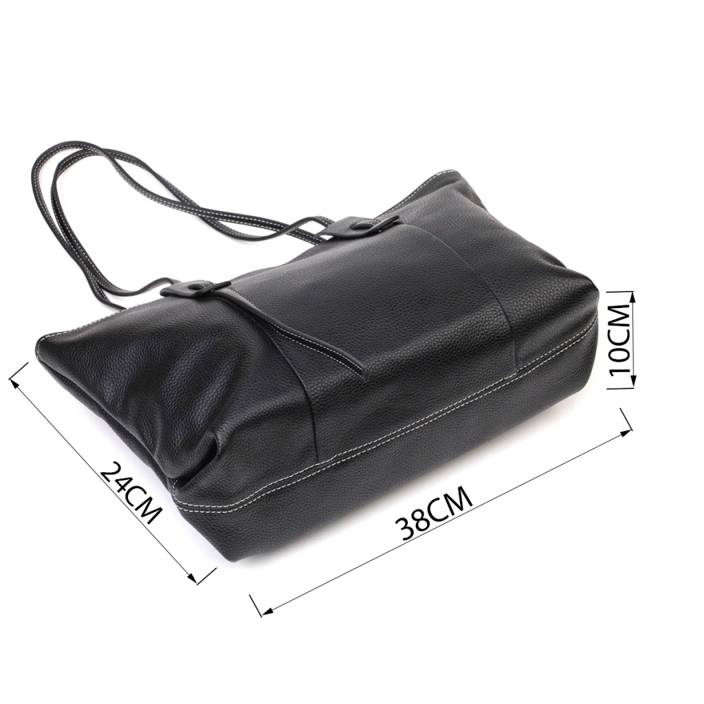 Сумка Vintage З натуральної шкіри Чорна (22082) - зображення 3