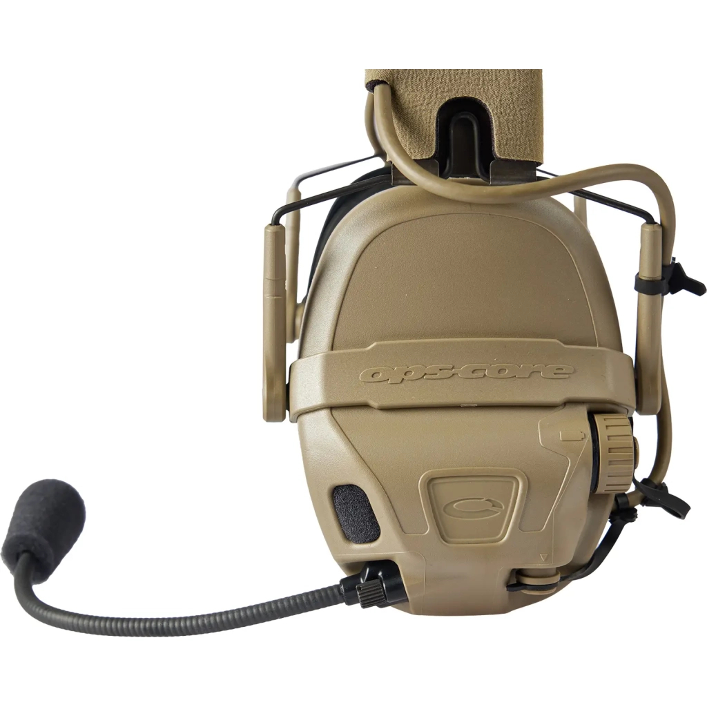 Тактичні навушники Ops-Core AMP Communication Headset-Connectorized. Верхній тримач. Tan (N101153-01-0000) - зображення 6