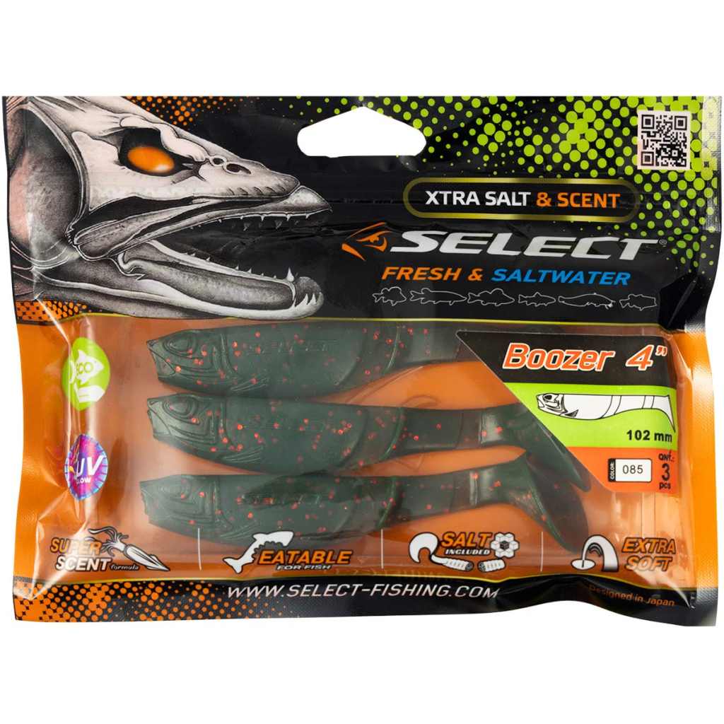 Силікон рибальський Select Boozer 4" 085 (3 шт/уп) (1870.32.30) - зображення 2