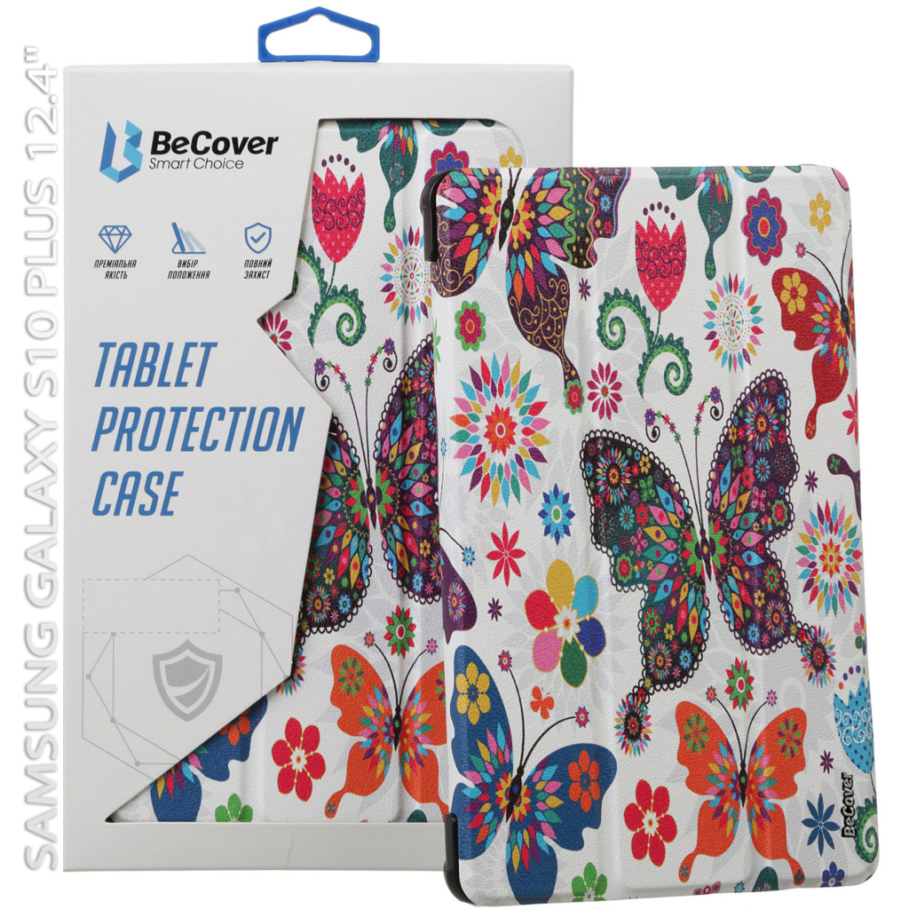 Чохол до планшета BeCover Smart Case Samsung Galaxy Tab S10 Plus (SM-X820/SM-X826) 12.4" Butterfly (712241) - зображення 6