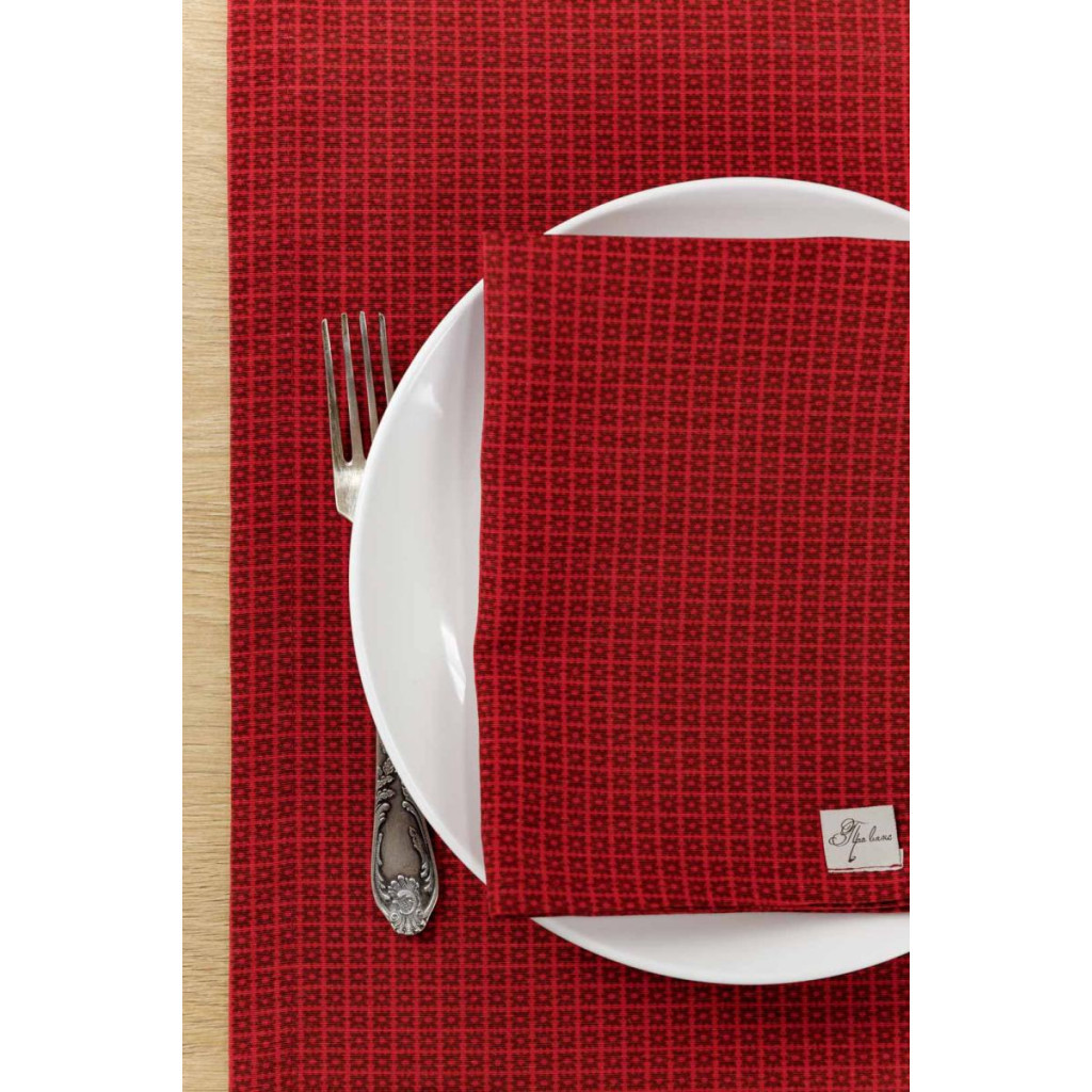 Серветка на стіл Прованс Merry Christmas червона 35x45 см (4823093449312) - зображення 2