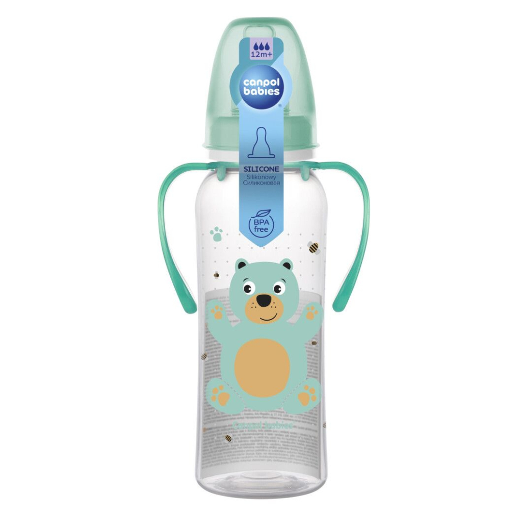 Пляшечка для годування Canpol babies PP 250 мл з малюнком Бірюзова (11/845) - зображення 3
