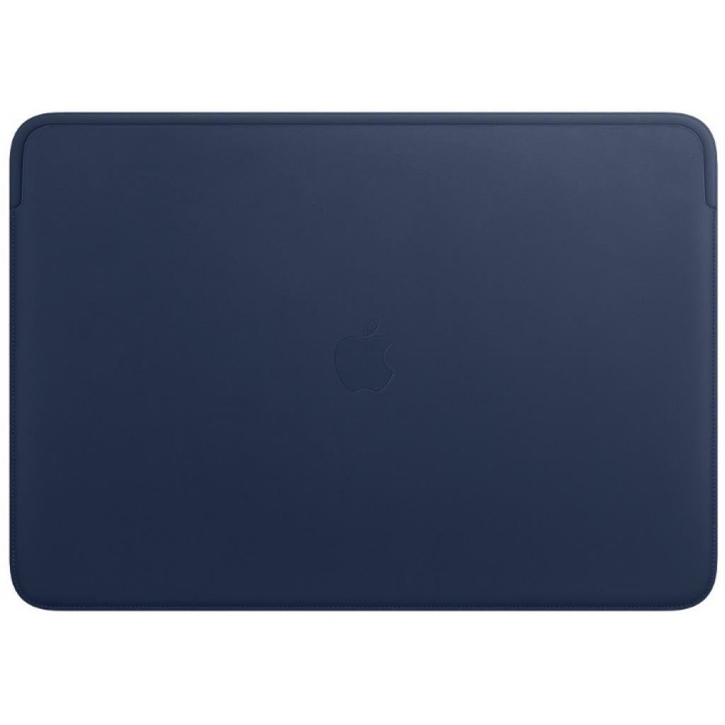 Чохол до ноутбука Apple 16" MacBook Pro, Leather Sleeve, Midnight Blue (MWVC2ZM/A) - зображення 1