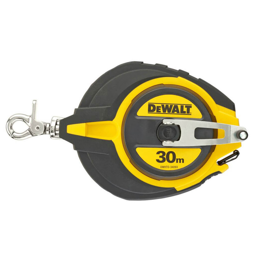 Рулетка DeWALT STEEL, 30 м х 10 мм, гумовий литий корпус (DWHT0-34093) - зображення 1