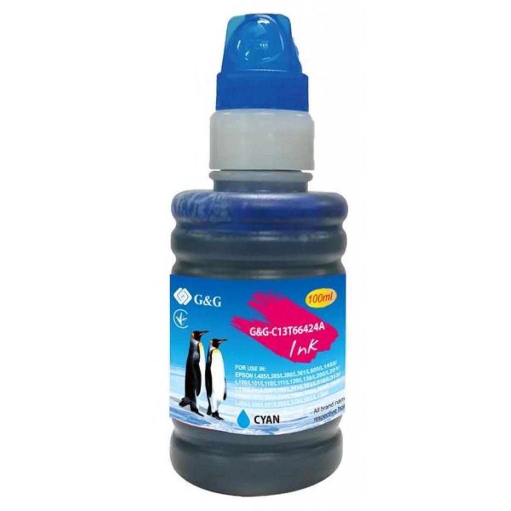 Чорнило G&G Epson L100/L200 cyan, контейнер 100мл (G&G-C13T66424A) - зображення 1