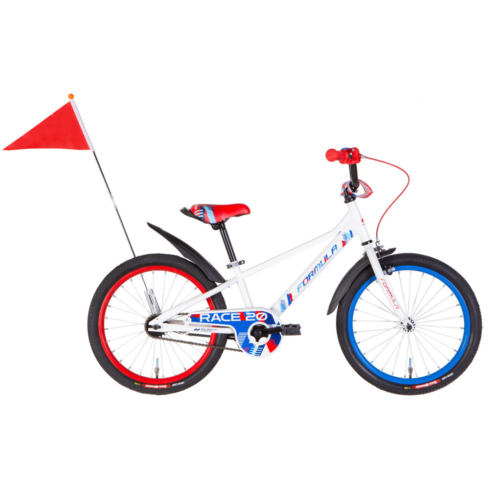 Велосипед Formula Race 20" 10" St 2024 Білий з червоним (OPS-FRK-20-215) - зображення 1