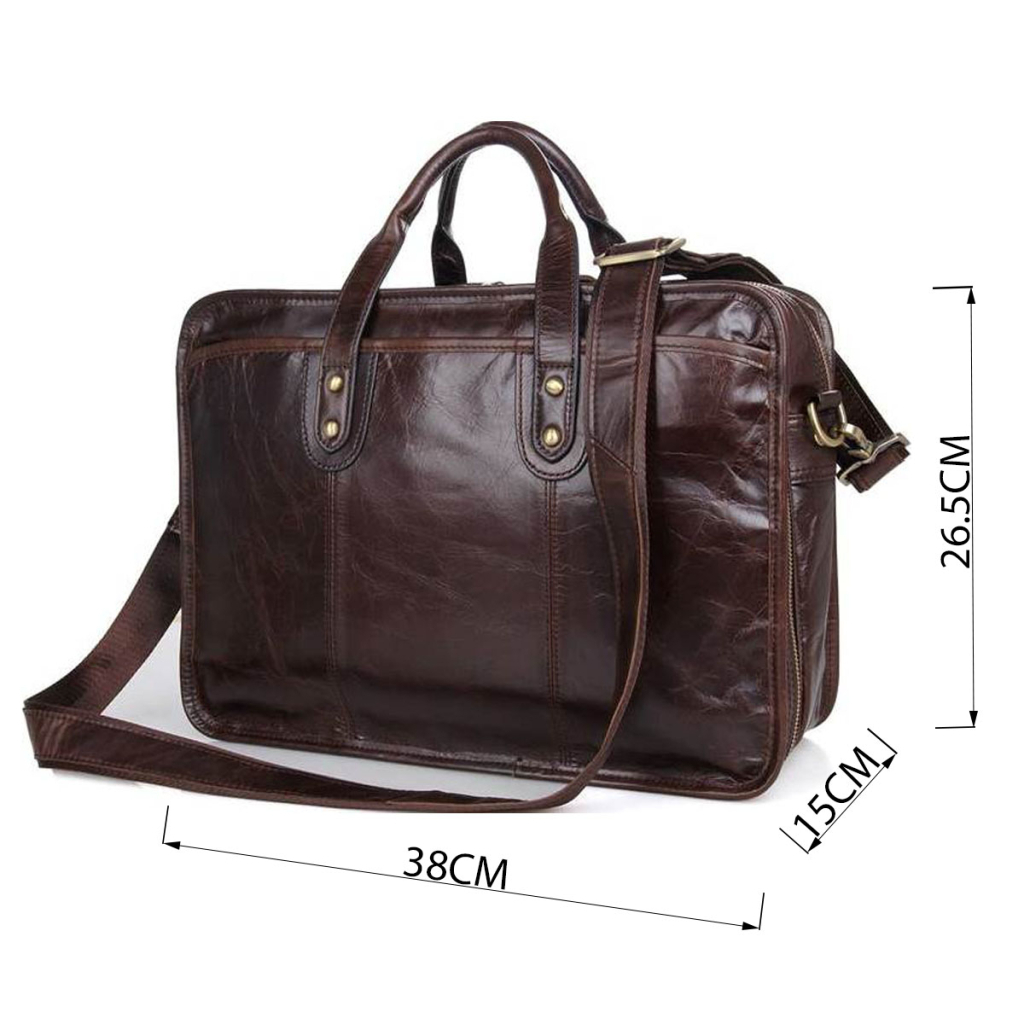 Сумка Vintage З натуральної шкіри Коричнева (14539) - зображення 3