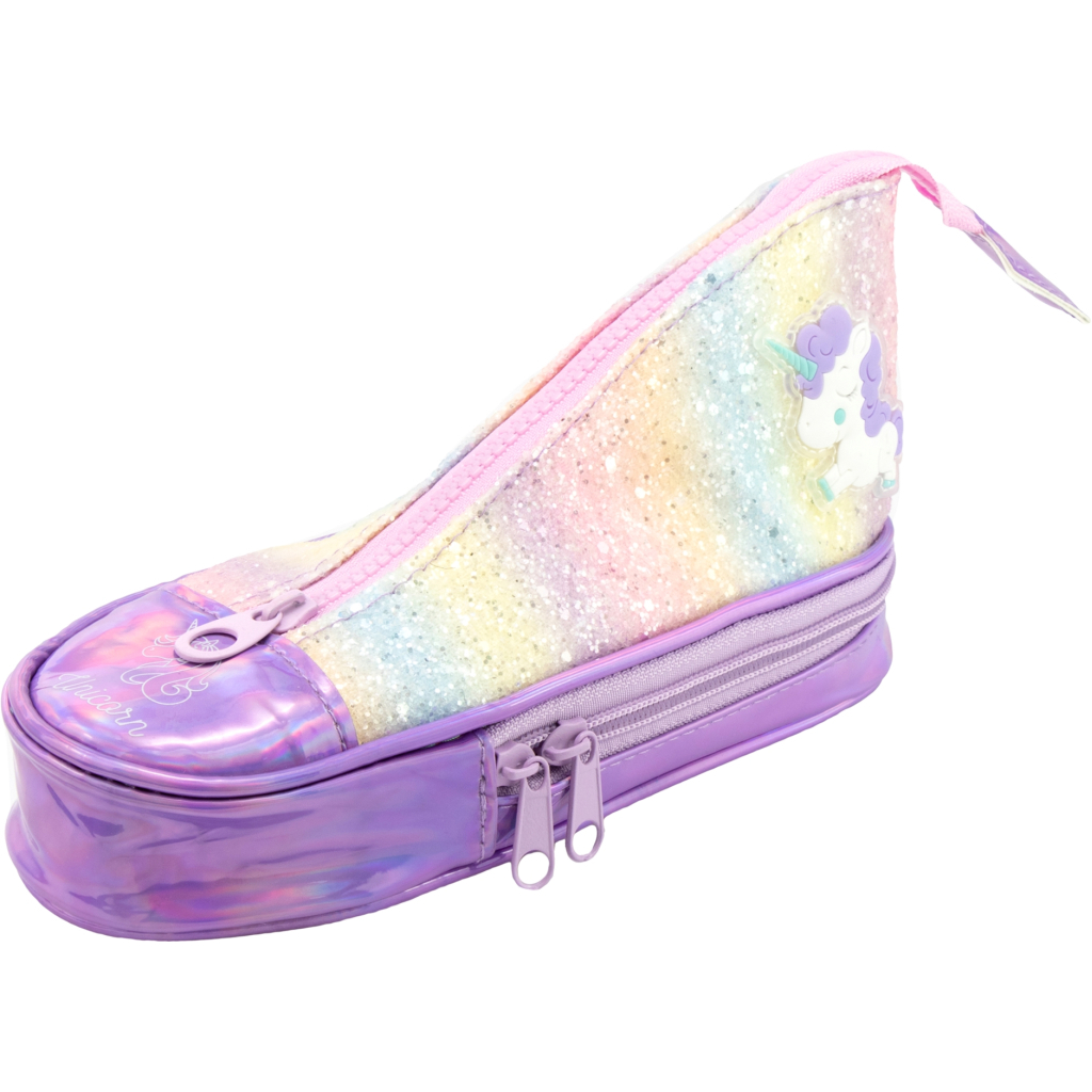 Пенал Cool For School з блискітками у вигляді кеда (5986-purple) - зображення 1